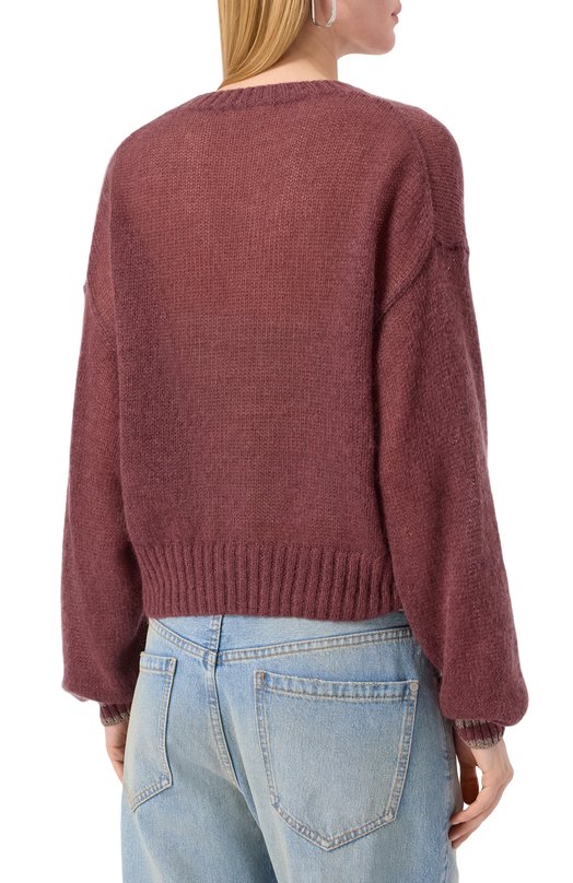 Свитер Brunello Cucinelli M2I780110P Бордовый  M2I780110P Фото 4