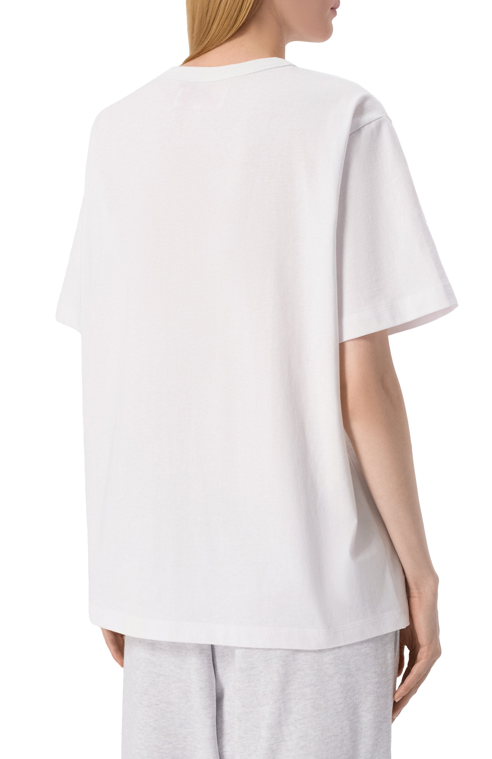 Хлопковая футболка AECA WHITE, арт. AWCMSSBBTTSST005A2.WHITE/GREEN (M), фото 4