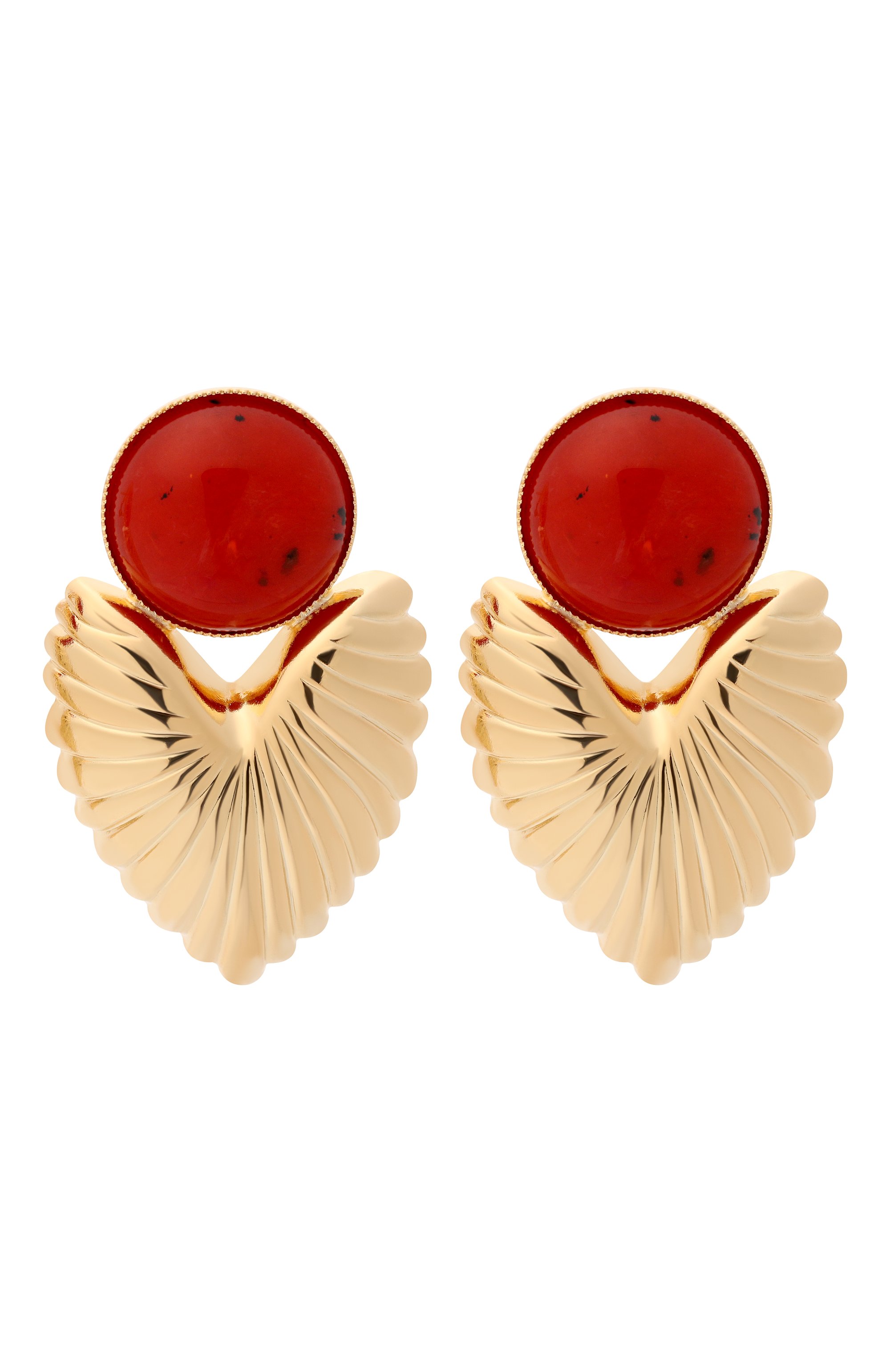 Серьги ANTON HEUNIS красного цвета по цене 13950 руб., арт. ETK3.101, фото 1 Серьги ANTON HEUNIS, арт. ETK3.101, фото 1