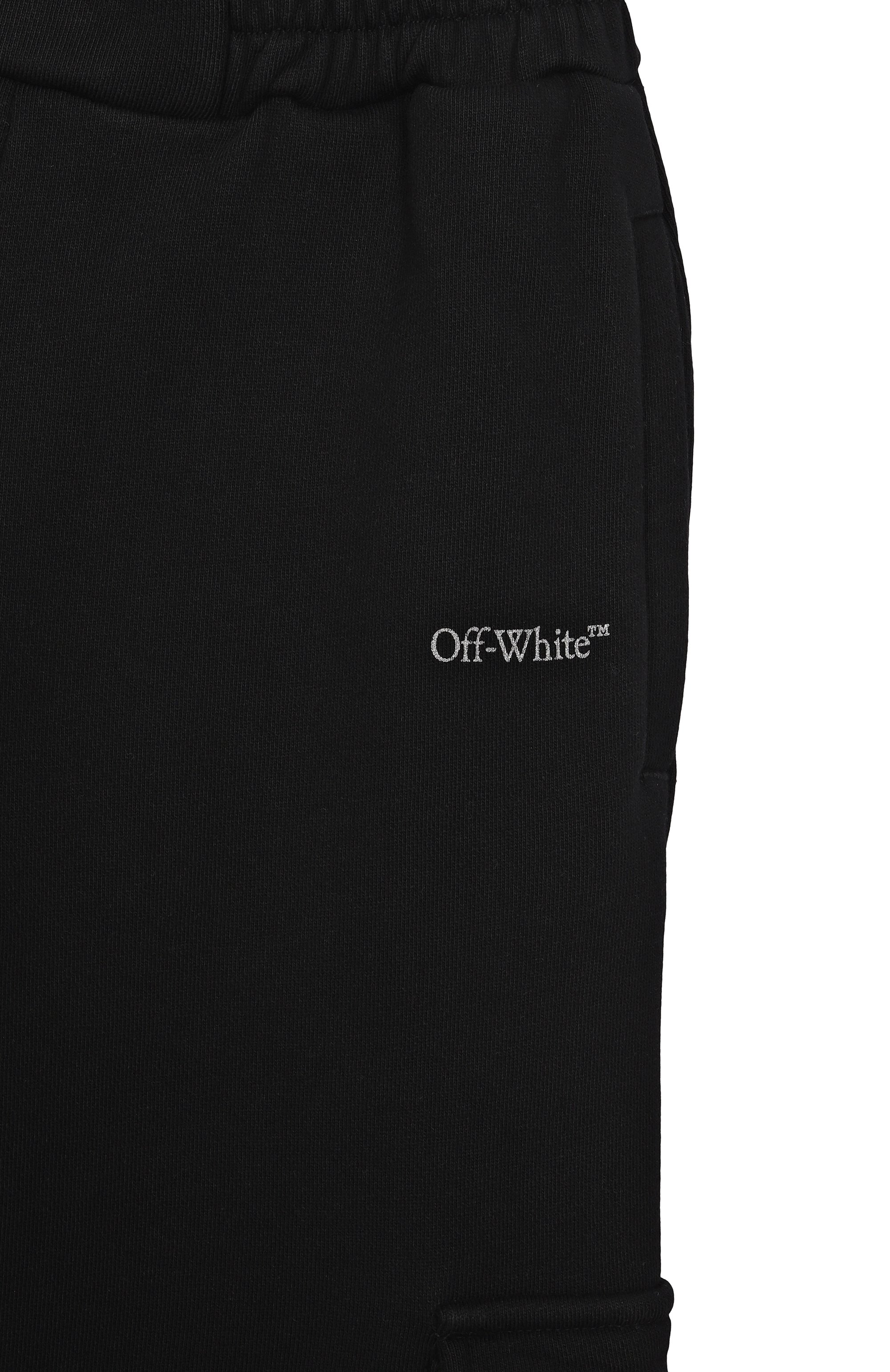 Хлопковые брюки-карго OFF-WHITE черного цвета по цене 26350 руб., арт. 0GCH00BS25FLE001/4-12, фото 3 Хлопковые брюки-карго OFF-WHITE, арт. 0GCH00BS25FLE001/4-12, фото 3