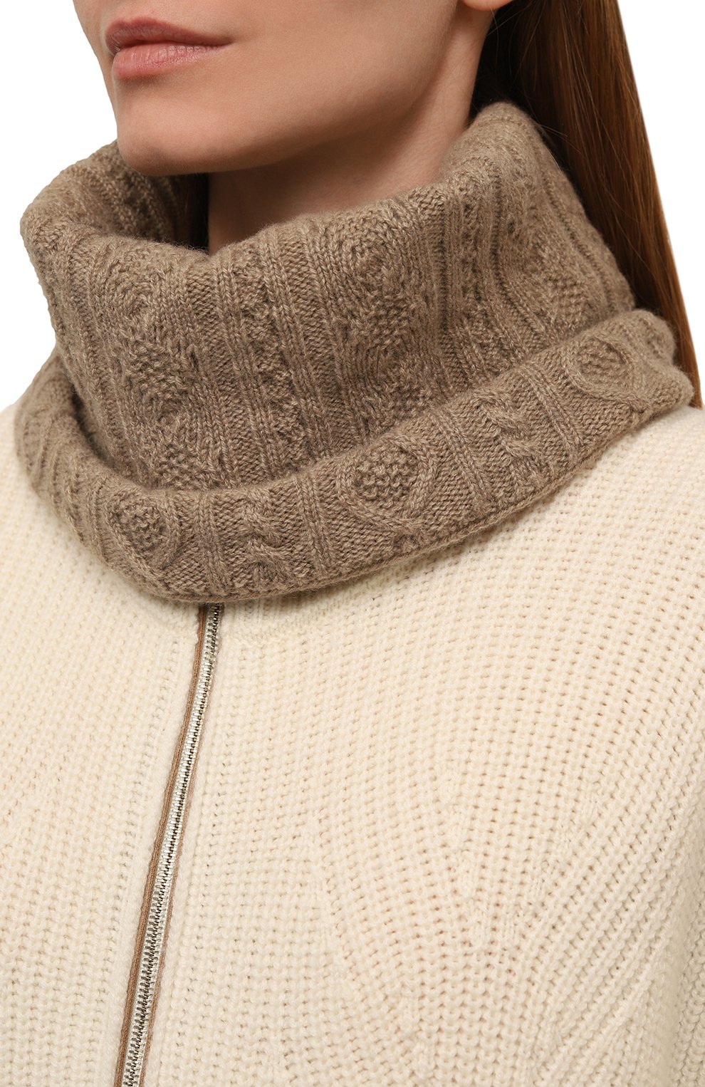 Кашемировый шарф-снуд INVERNI, арт. 5843SM, фото 2