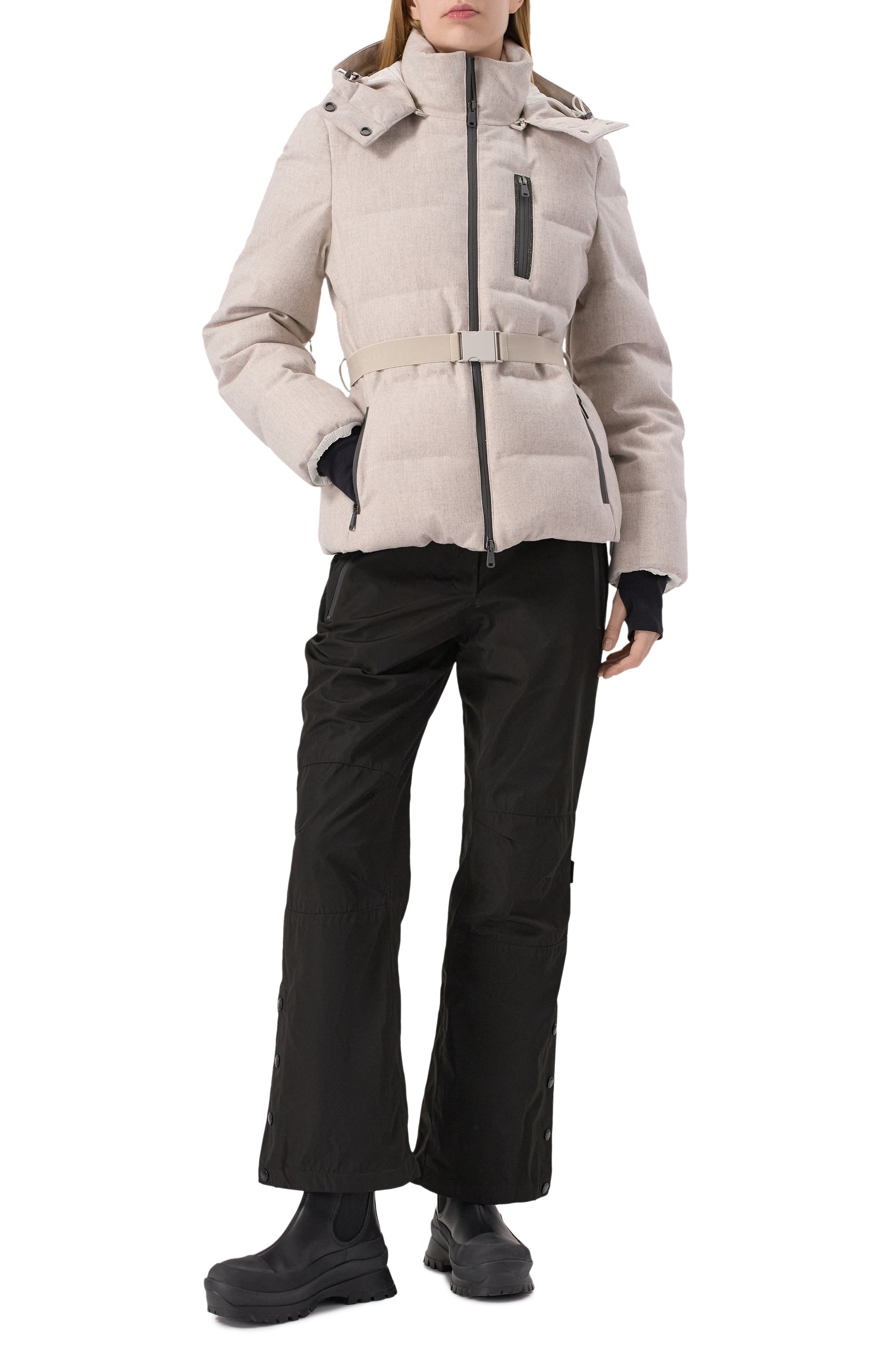 Пуховик BRUNELLO CUCINELLI серого цвета по цене 696500 руб., арт. MK38P7900, фото 2 Пуховик BRUNELLO CUCINELLI, арт. MK38P7900, фото 2