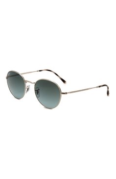 Женские солнцезащитные очки RAY-BAN голубого цвета, арт. 3582-003/3M | Фото 1 (Кросс-КТ: С/з-унисекс; Региональные ограничения белый список (Axapta Mercury): Не проставлено; Нос: Не проставлено; Тип очков: С/з; Материал: Металл; Очки форма: Круглые; Оптика Гендер: оптика-унисекс)