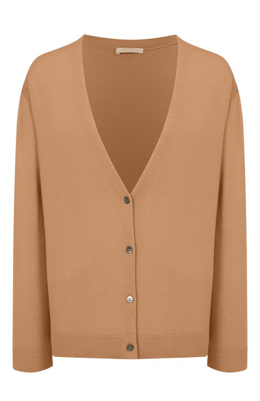 Кардиган из шерсти и кашемира 12 STOREEZ 135468 Коричневый 135468