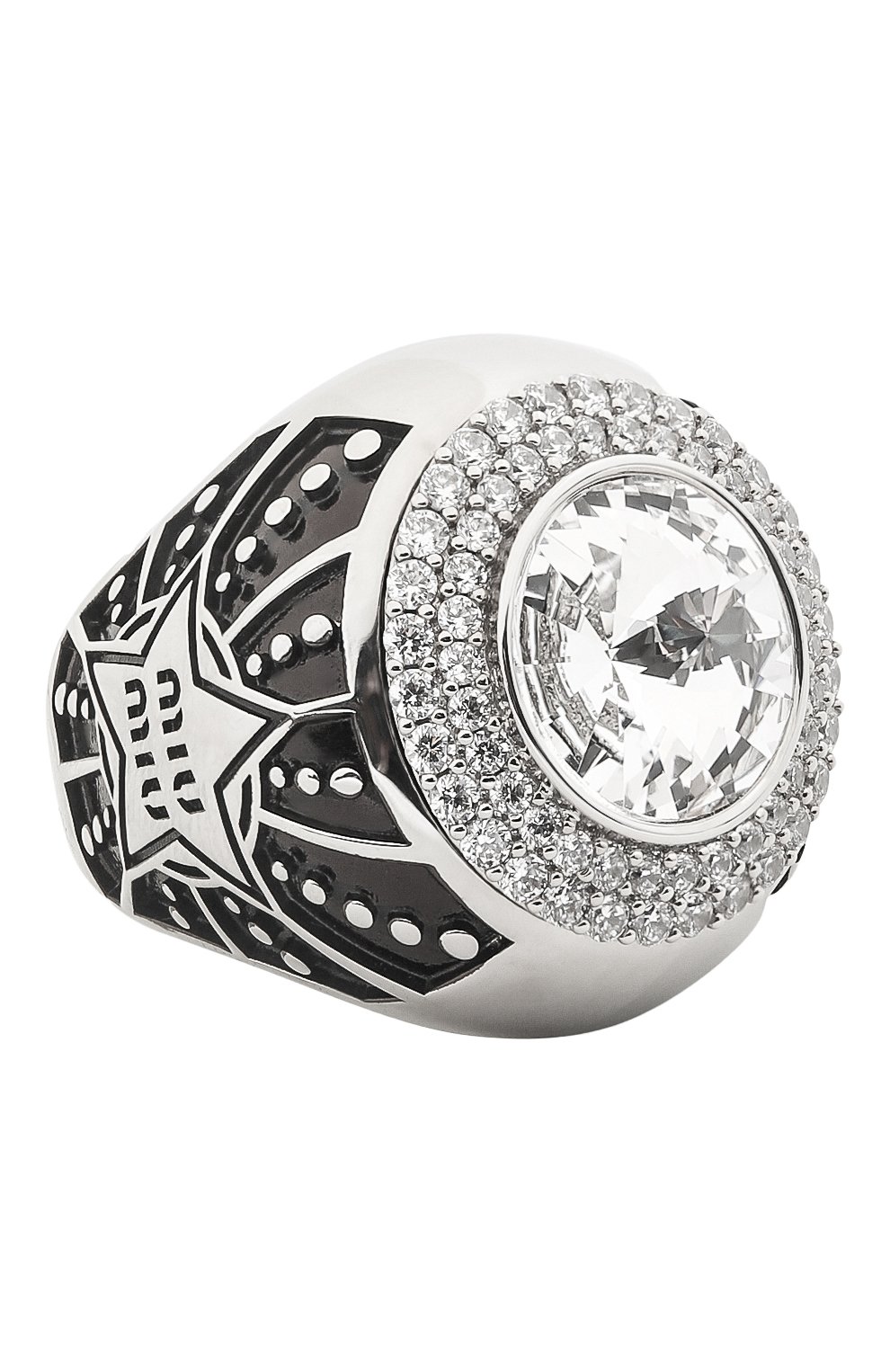 Кольцо pavé MIU MIU серебряного цвета по цене 115000 руб., арт. 5JA086-2DTH-F0Z2D, фото 1 Кольцо pavé MIU MIU, арт. 5JA086-2DTH-F0Z2D, фото 1