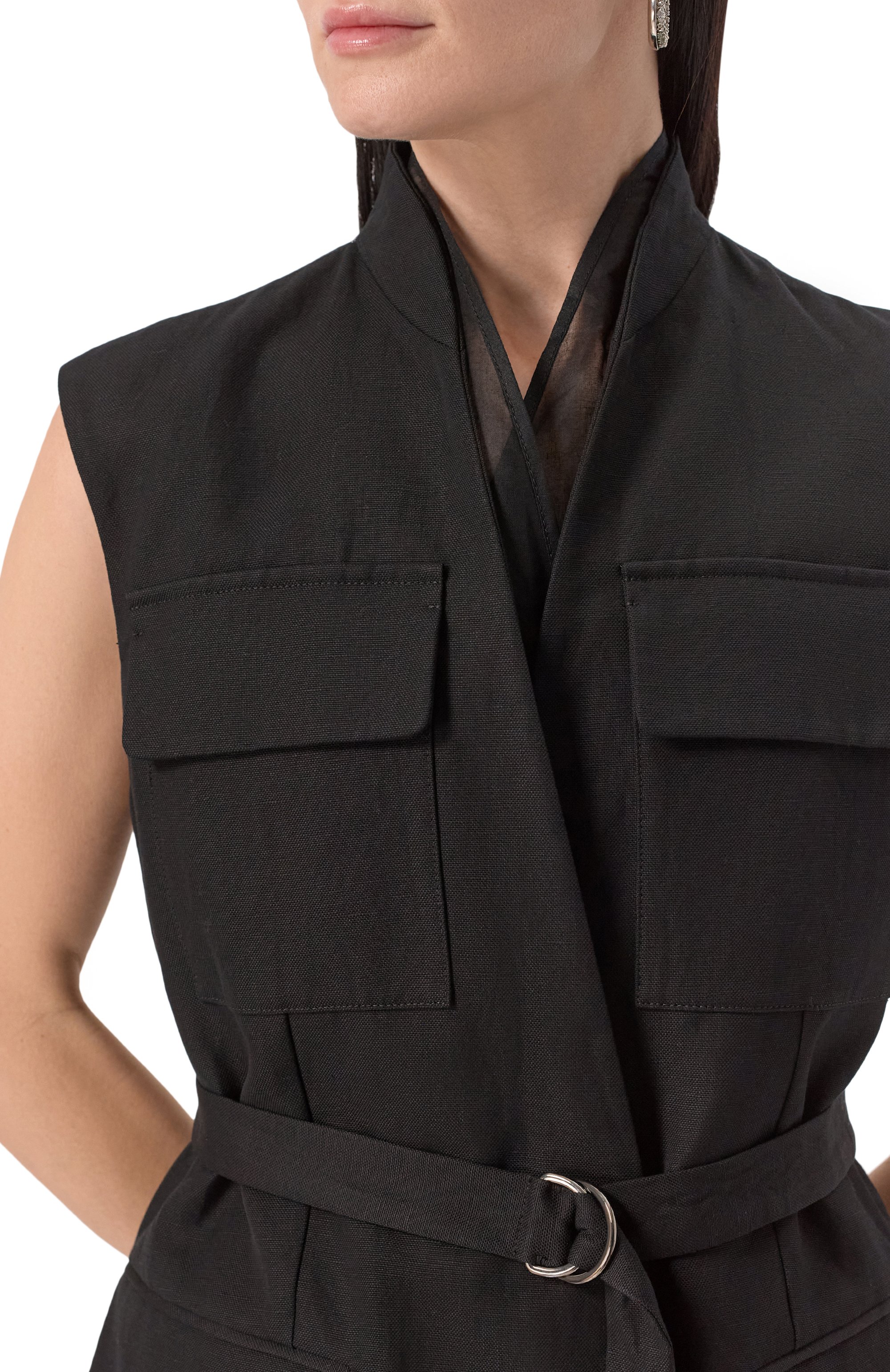 Жилет из хлопка и льна BRUNELLO CUCINELLI, арт. MH5447344, фото 5