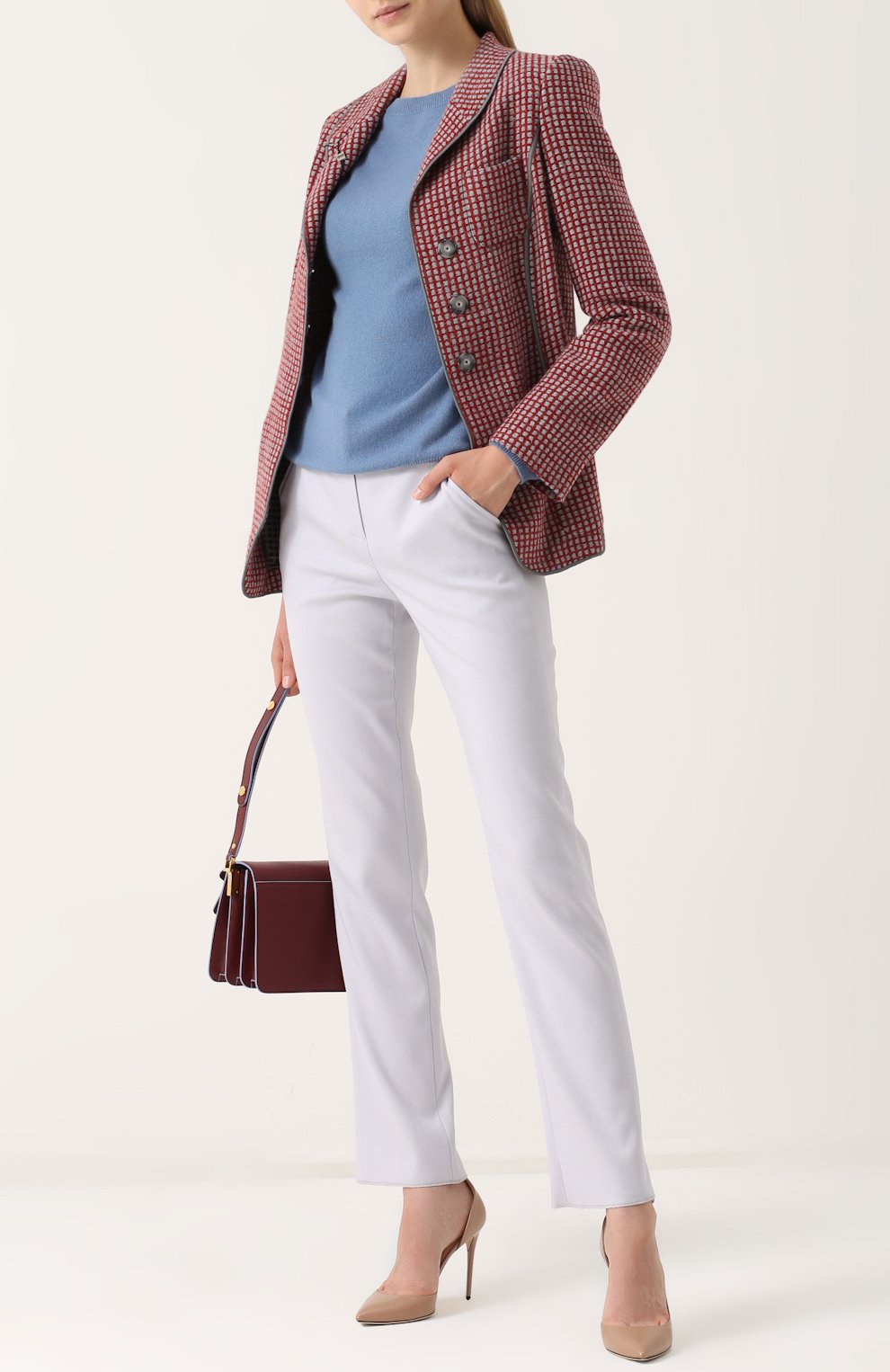 Шерстяные брюки прямого кроя GIORGIO ARMANI, арт. ZAP55T/ZA532, фото 2