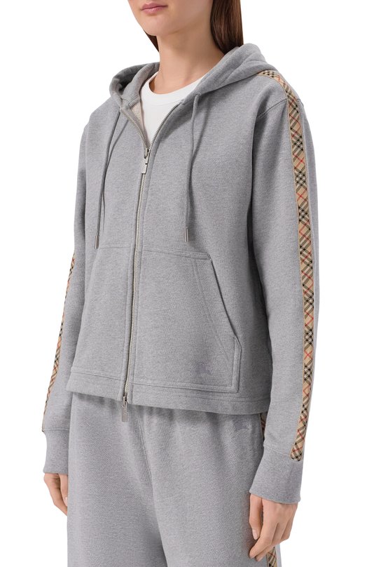Хлопковая толстовка Burberry 8118973 Серый  8118973 Фото 3