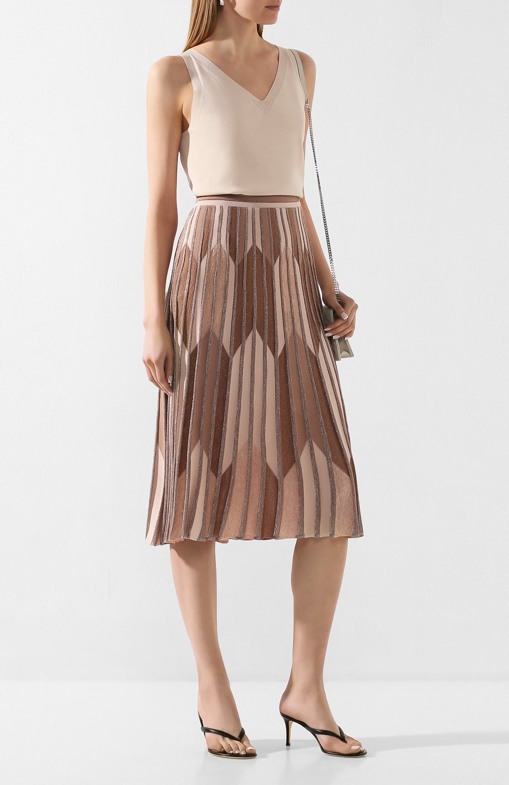 Юбка D.EXTERIOR бежевого цвета по цене 29300 руб., арт. 50359, фото 2 Юбка D.EXTERIOR, арт. 50359, фото 2