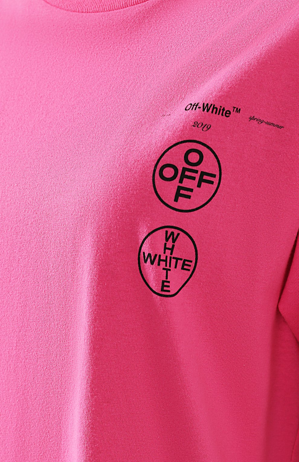 Хлопковая футболка OFF-WHITE, арт. 0MAA027R191850112888/W, фото 5