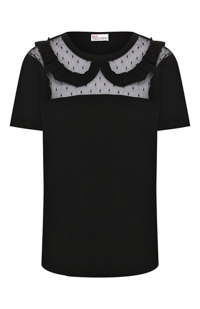 Женская хлопковая футболка REDVALENTINO, арт. TR0MG05Q/52M