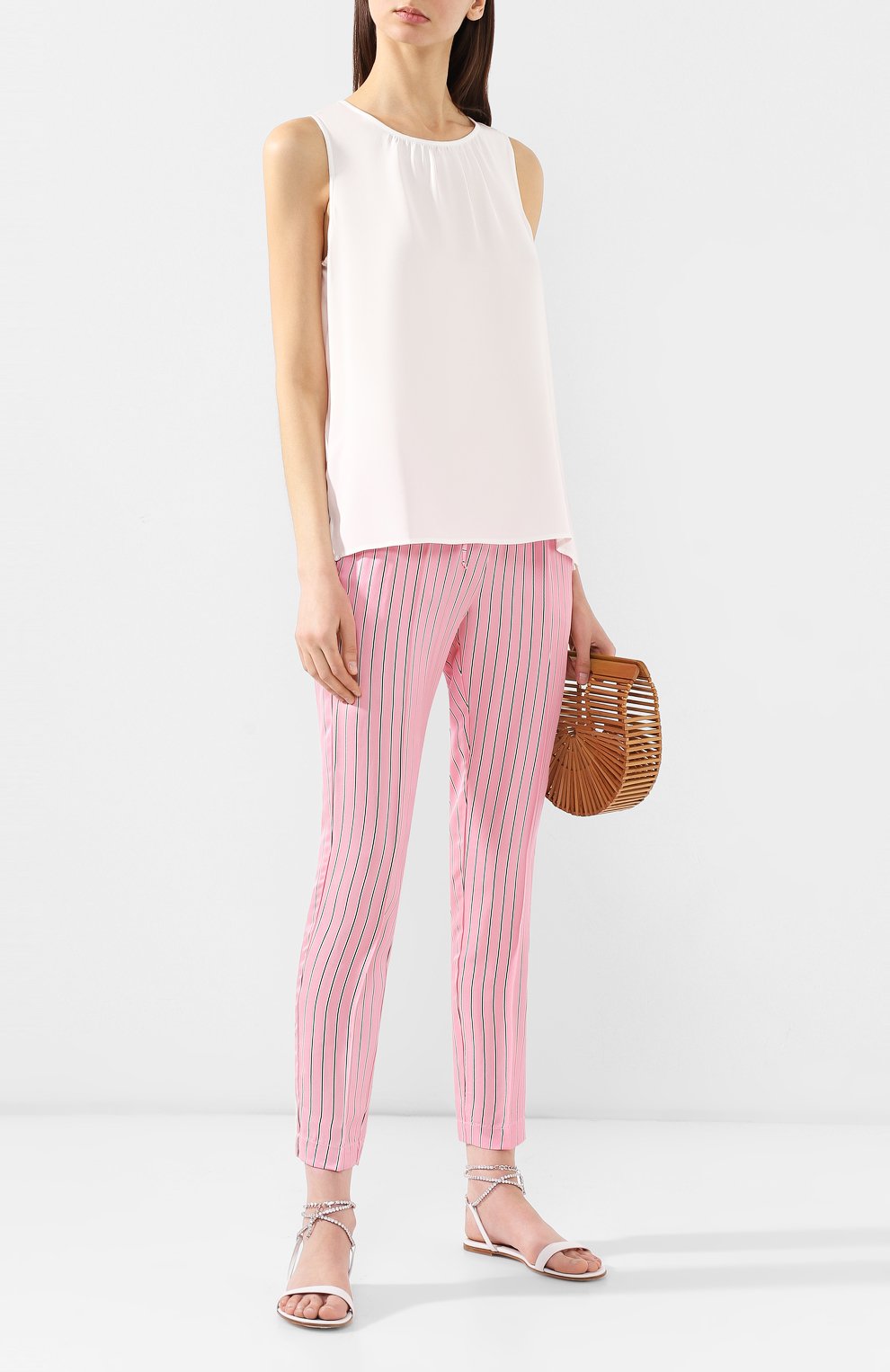 Брюки в полоску ERMANNO ERMANNO SCERVINO, арт. 44 T PL11 CRI, фото 2