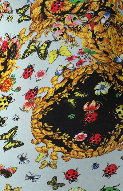 Платье с принтом VERSACE JEANS COUTURE разноцветного цвета по цене 24800 руб., арт. D2HUA448-UDP938/S0529, фото 5 Платье с принтом VERSACE JEANS COUTURE, арт. D2HUA448-UDP938/S0529, фото 5