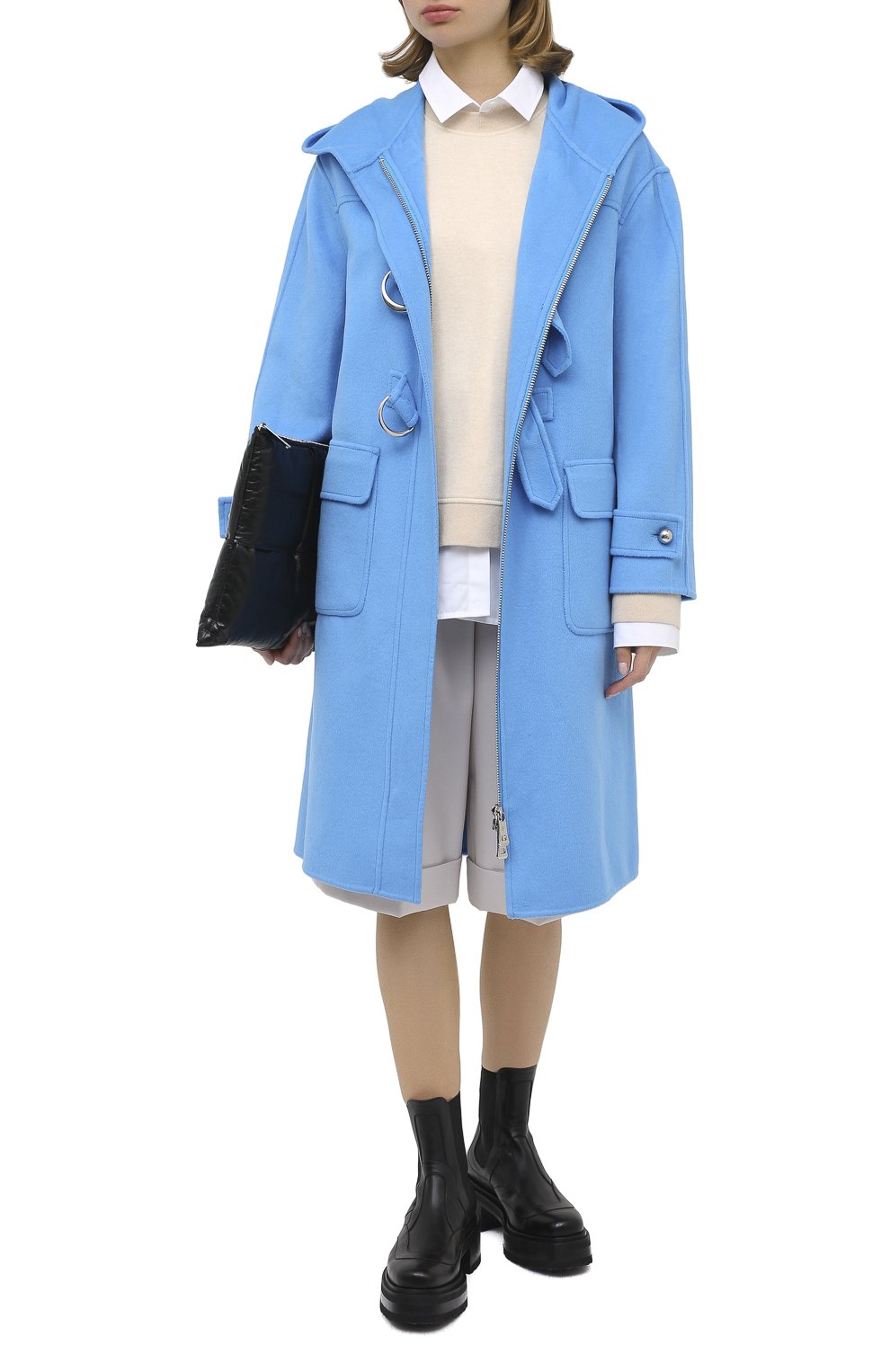 Шерстяное пальто ERMANNO ERMANNO SCERVINO, арт. 47T CP03 VIN, фото 3