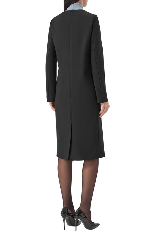 Шерстяное пальто MVST M26.2PW.J008/F100 JERSEY BISTRETCH Чёрный  M26.2PW.J008/F100 JERSEY BISTRETCH Фото 4