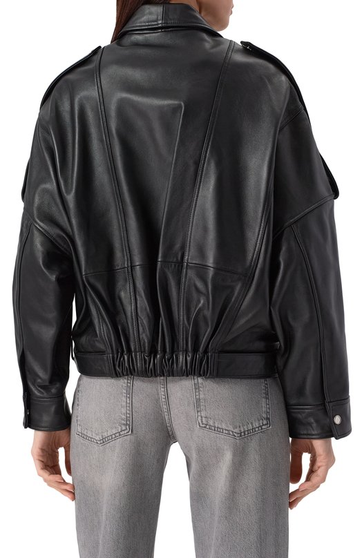 Кожаная куртка Pinko 104877/A21L Чёрный  104877/A21L Фото 4