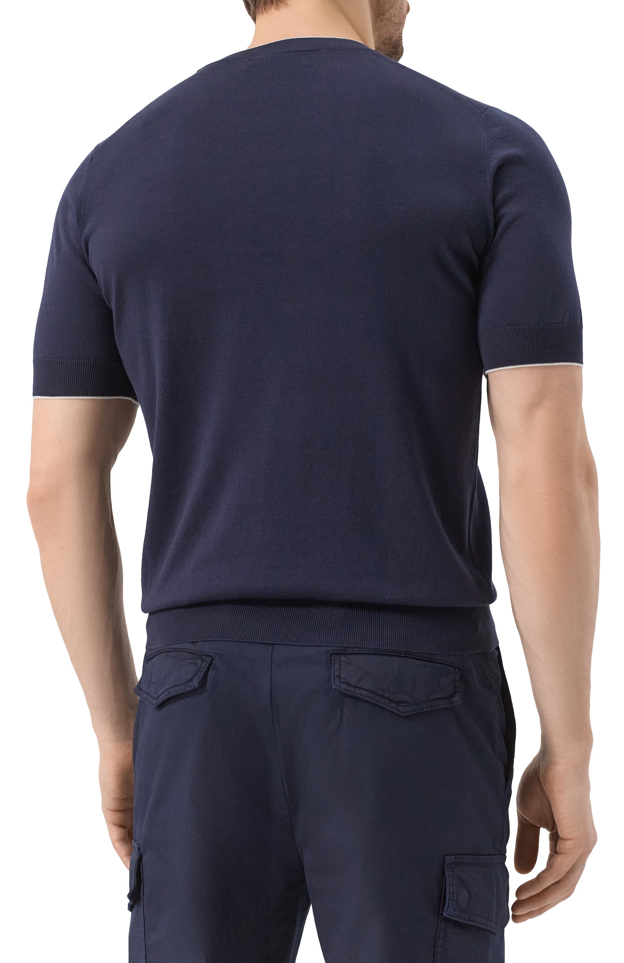 Хлопковый джемпер BRUNELLO CUCINELLI, арт. M29805200, фото 4