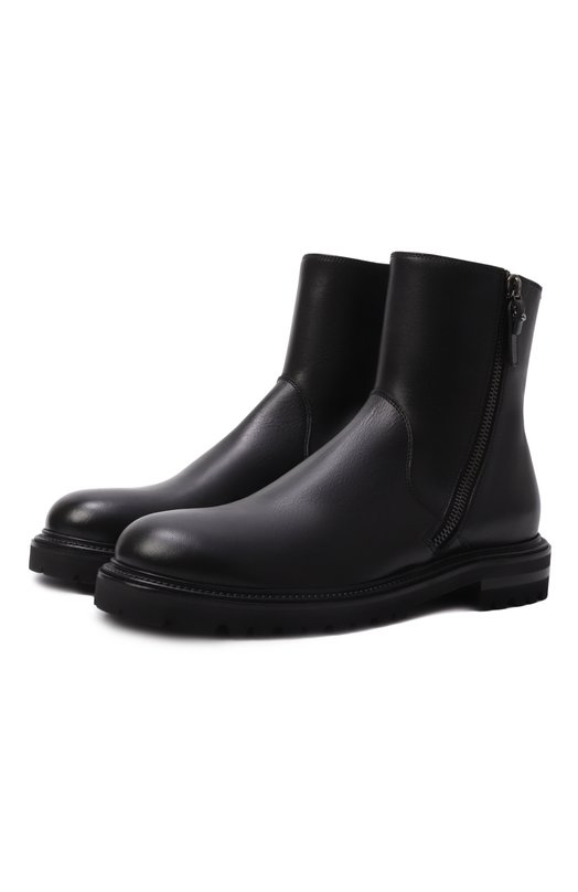 Кожаные сапоги Giorgio Armani GM002324/AF20410 Чёрный GM002324/AF20410