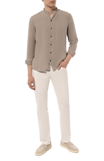 Льняная рубашка HANNES ROETHER, арт. 110921/T029PAS.608, фото 2