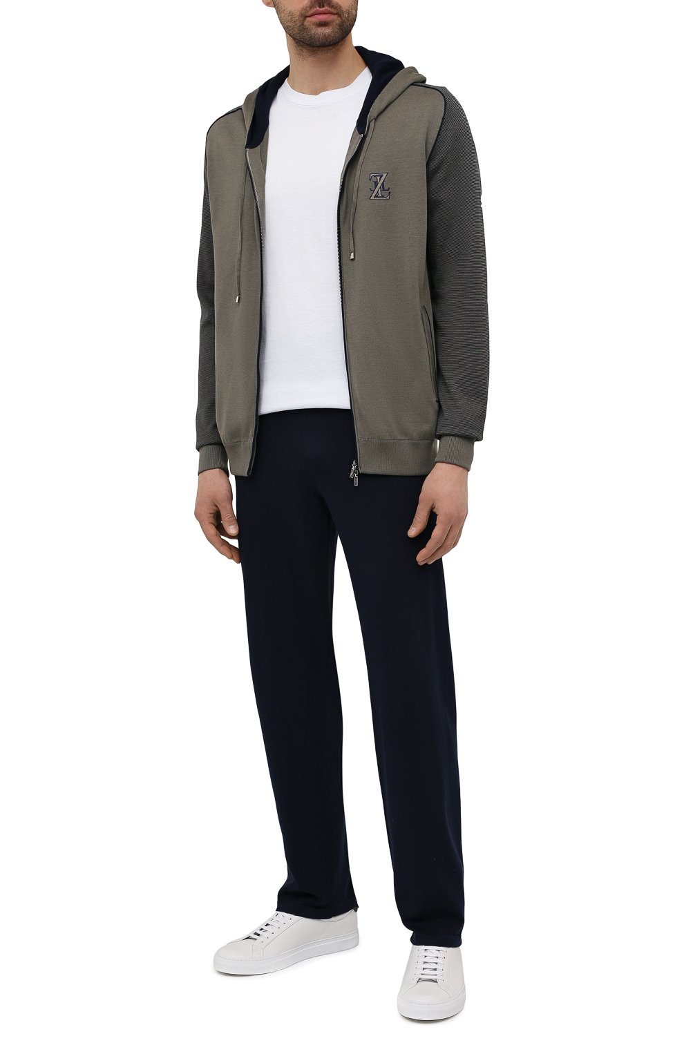 Спортивный костюм из хлопка и шелка ZILLI, арт. MBV-J0157-NEJ01/ML01, фото 1