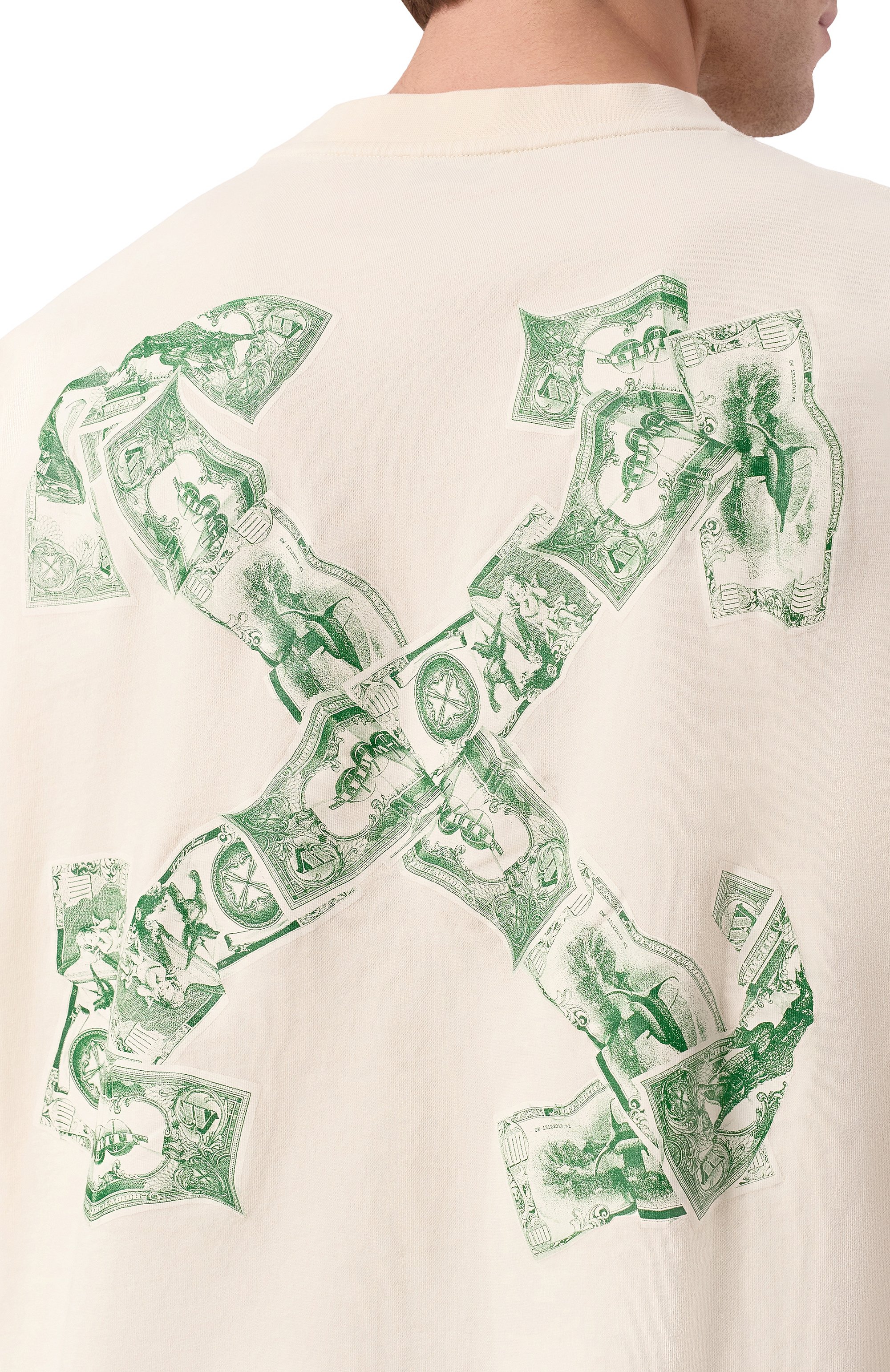 Хлопковая футболка OFF-WHITE, арт. 0MAA120S25JER00E, фото 6