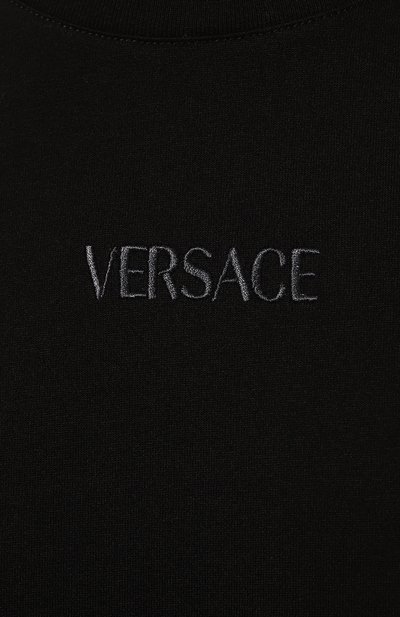 Хлопковая футболка VERSACE, арт. 1013945/1A09484, фото 5