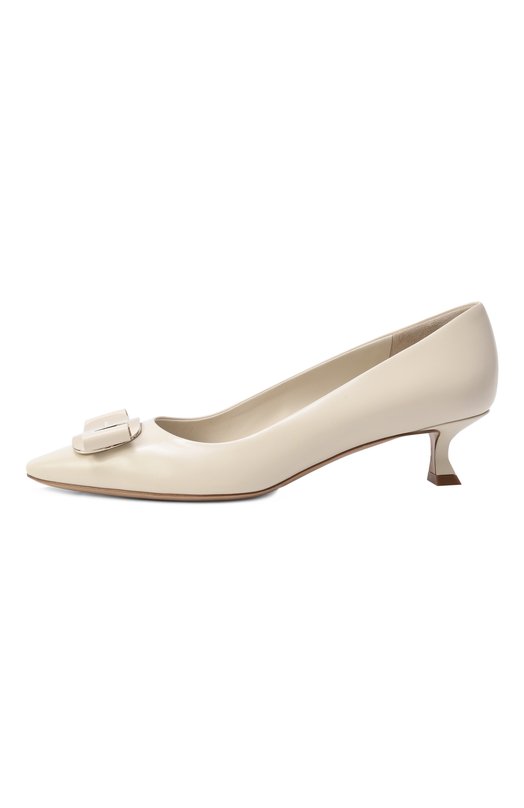Кожаные туфли New Vara Ferragamo 01H450/768708 Кремовый  01H450/768708 Фото 4