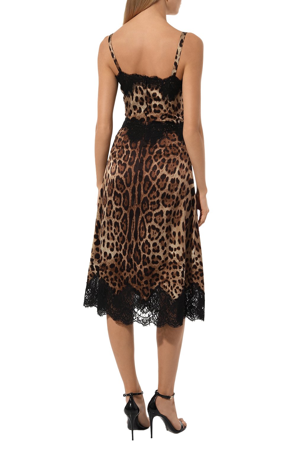 Платье из шелка и хлопка DOLCE & GABBANA, арт. F6A5DT/FSAXY, фото 4