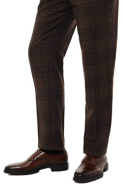 Кожаные оксфорды easy SANTONI, арт. MGEG18957NEAXNTG, фото 3