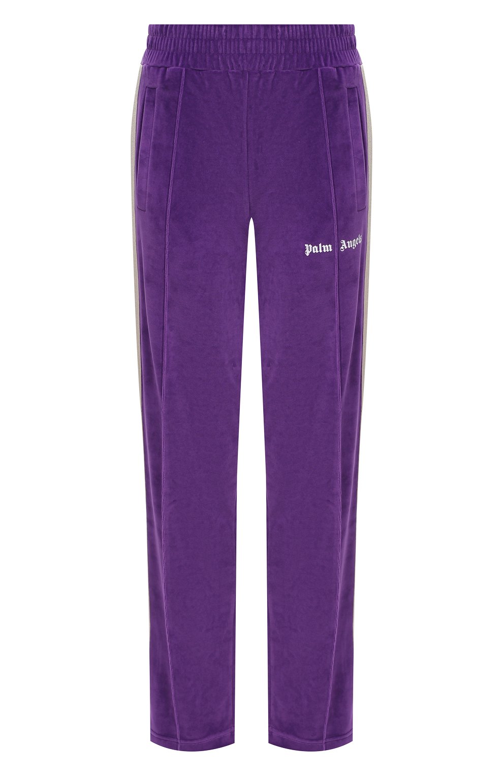 Хлопковые брюки PALM ANGELS фиолетового цвета по цене 37600 руб., арт. PWCA035F20FAB0033701, фото 1 Хлопковые брюки PALM ANGELS, арт. PWCA035F20FAB0033701, фото 1