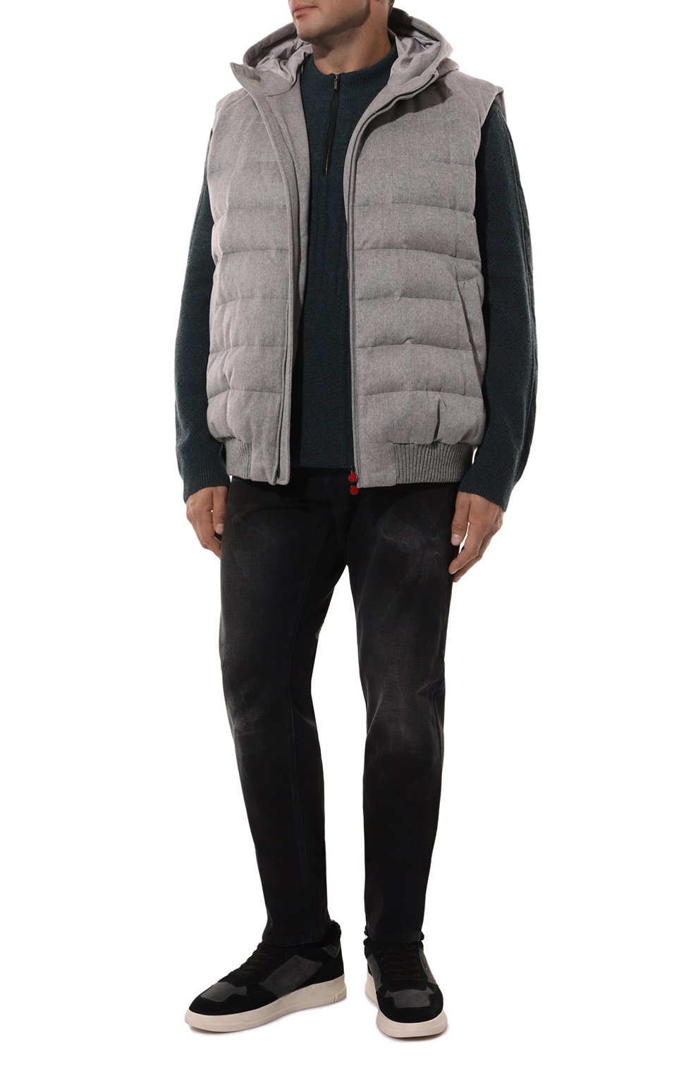 Свитер из шерсти и кашемира ZILLI темно-зеленого цвета по цене 148000 руб., арт. KZMN01M0223VCAB00/62, фото 2 Свитер из шерсти и кашемира ZILLI, арт. KZMN01M0223VCAB00/62, фото 2