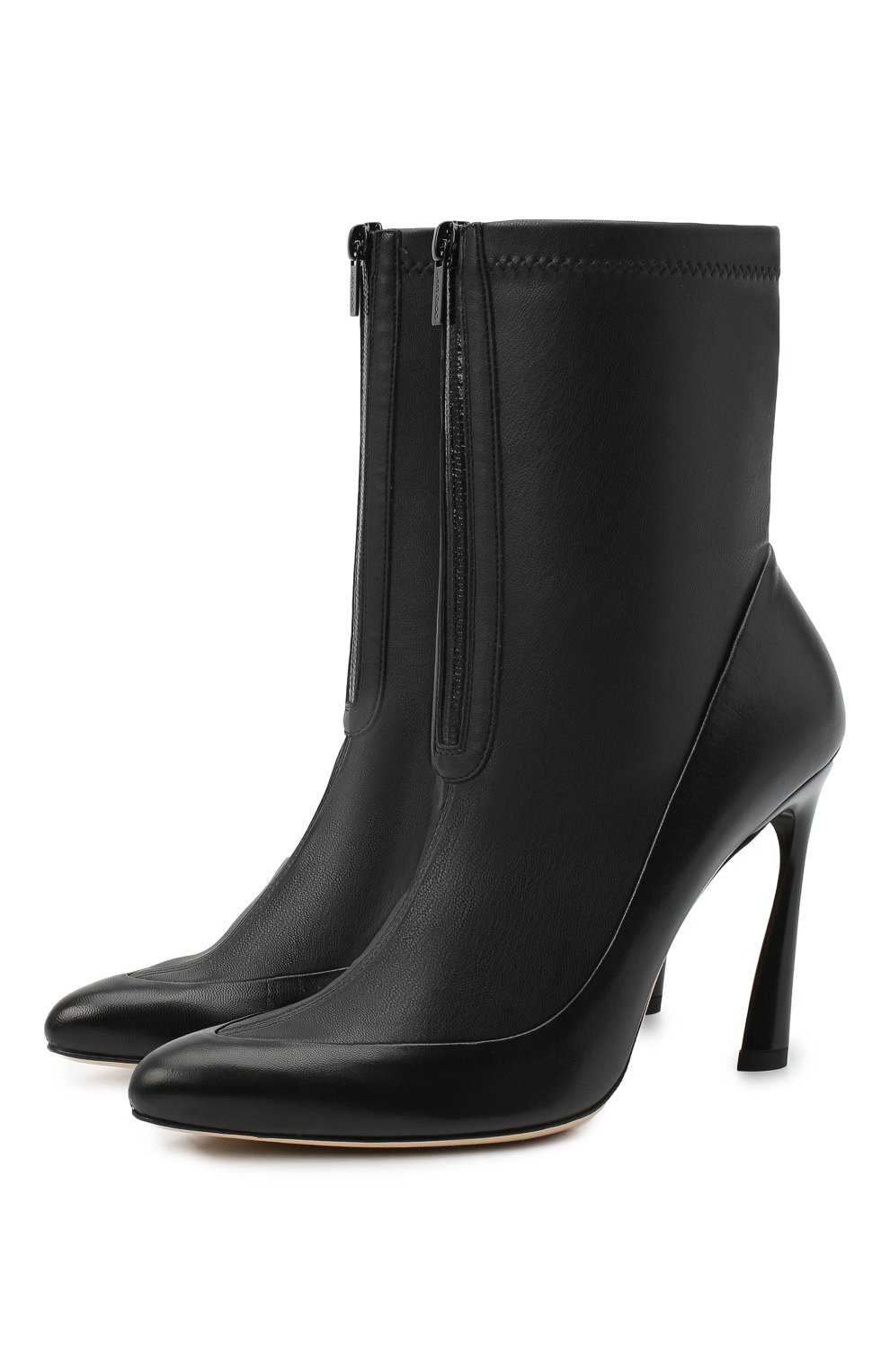 Кожаные ботильоны brax 100 JIMMY CHOO черного цвета по цене 89950 руб., арт. BRAX 100/ZZK, фото 1 Кожаные ботильоны brax 100 JIMMY CHOO, арт. BRAX 100/ZZK, фото 1