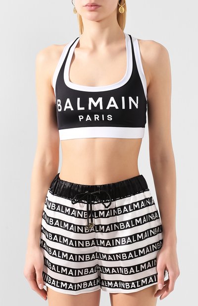 Топ BALMAIN черного цвета по цене 19950 руб., арт. BPRG45000, фото 3 Топ BALMAIN, арт. BPRG45000, фото 3