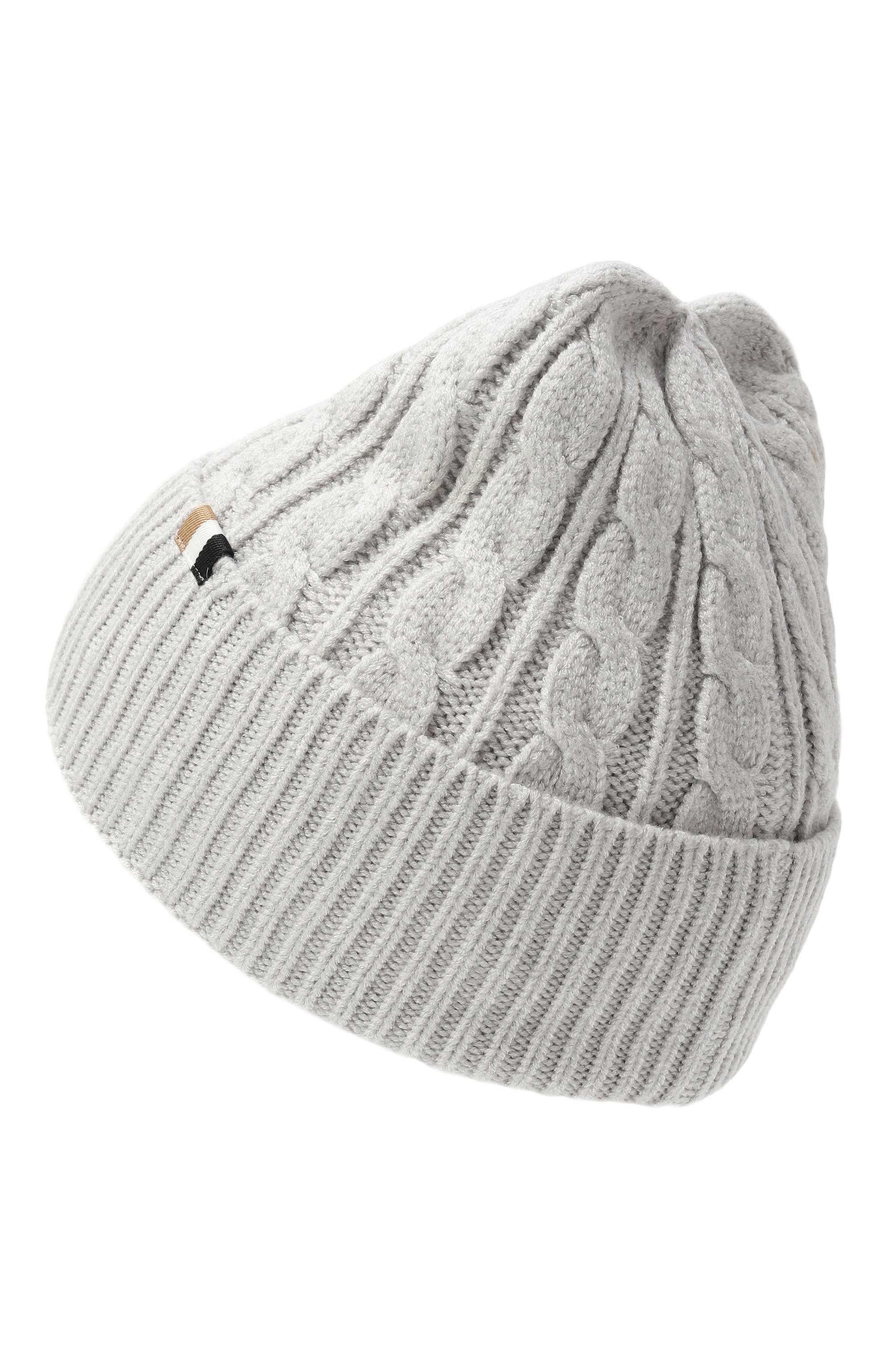 Шапка BOSS светло-серого цвета по цене 9225 руб., арт. J52700, фото 2 Шапка BOSS, арт. J52700, фото 2