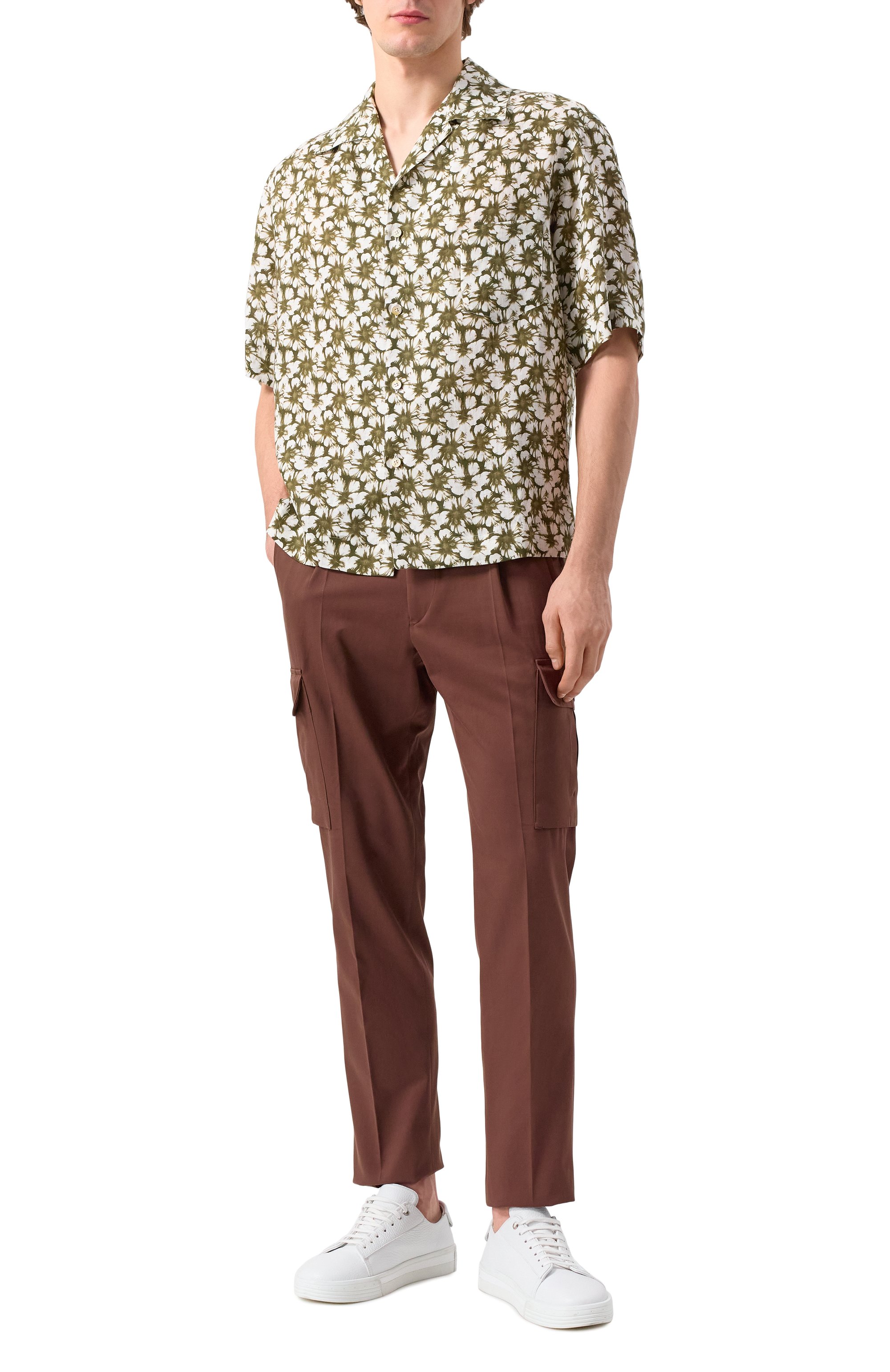 Льняная рубашка KITON, арт. UMC028H0924703, фото 2