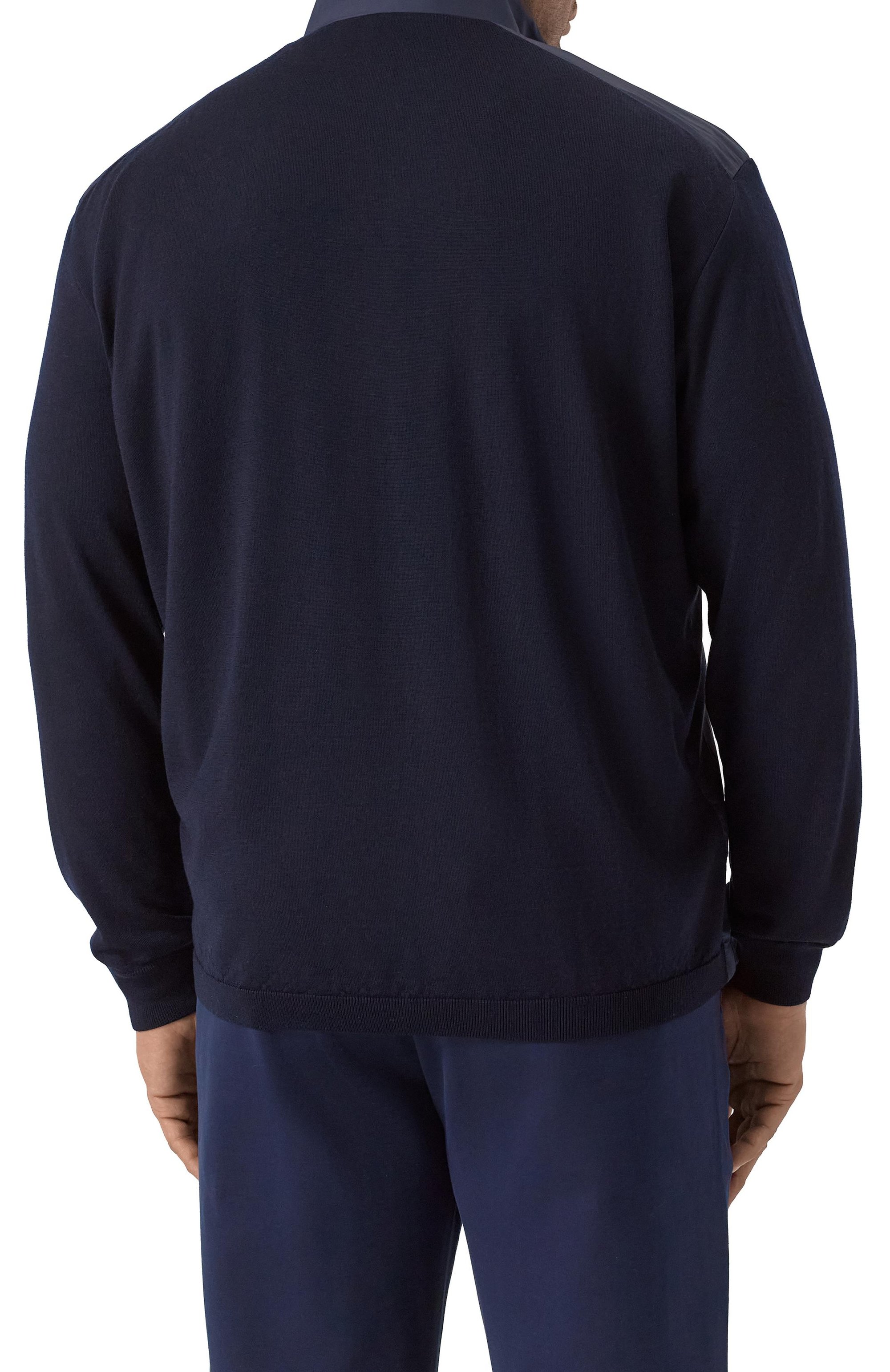 Комбинированный кардиган PAUL&SHARK темно-синего цвета по цене 99450 руб., арт. 25411721, фото 4 Комбинированный кардиган PAUL&SHARK, арт. 25411721, фото 4