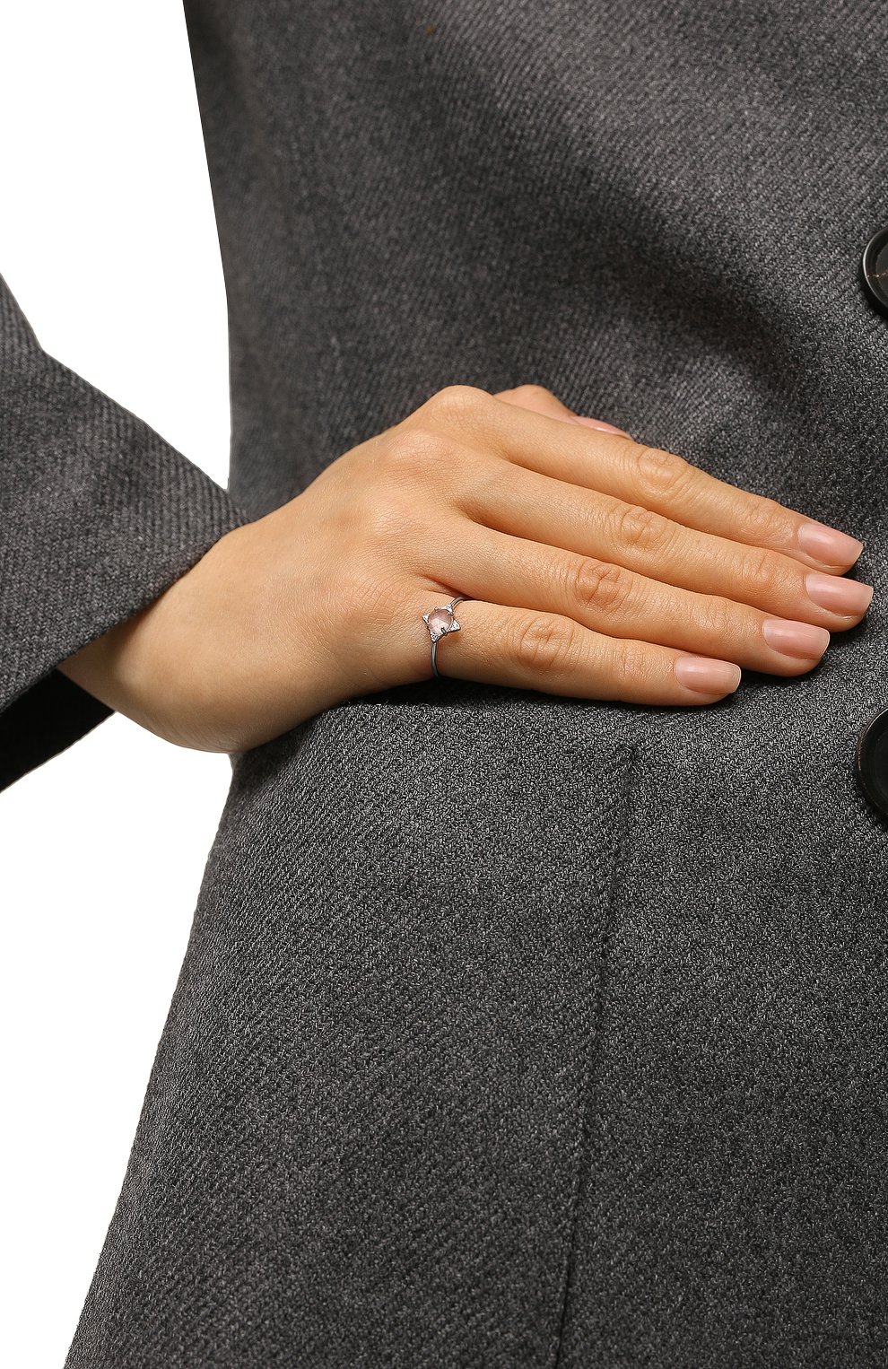 Кольцо роза ветров с кварцем MOONKA, арт. tr-rr-qrz, фото 2