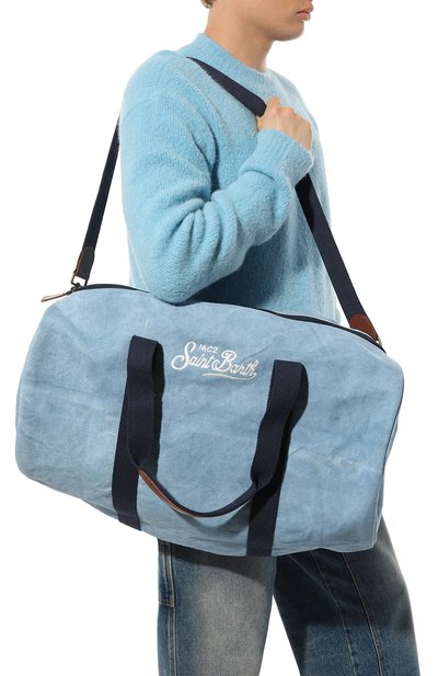Текстильная спортивная сумка MC2 SAINT BARTH голубого цвета по цене 15800 руб., арт. STBA/JETLEG R0UND/06578D, фото 2 Текстильная спортивная сумка MC2 SAINT BARTH, арт. STBA/JETLEG R0UND/06578D, фото 2
