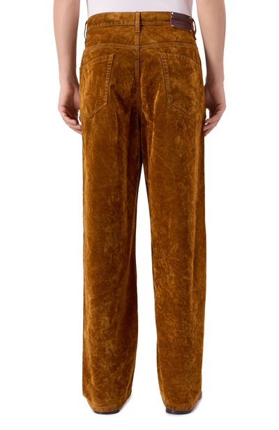Бархатные брюки pine DRIES VAN NOTEN, арт. 020927-2392-105, фото 4