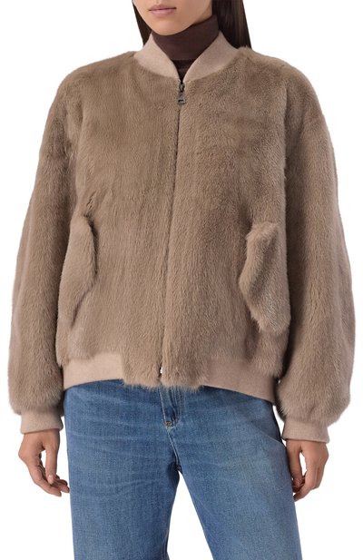 Бомбер из норки SIMONETTA RAVIZZA, арт. F05JA272M1-B/TS, фото 3