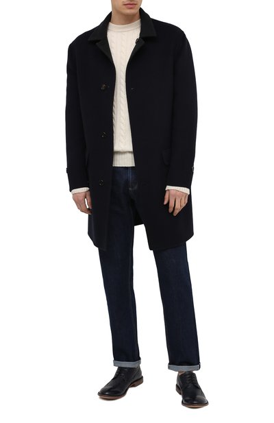 Кожаные дерби MOMA темно-синего цвета по цене 39950 руб., арт. 2AS132-S0, фото 2 Кожаные дерби MOMA, арт. 2AS132-S0, фото 2