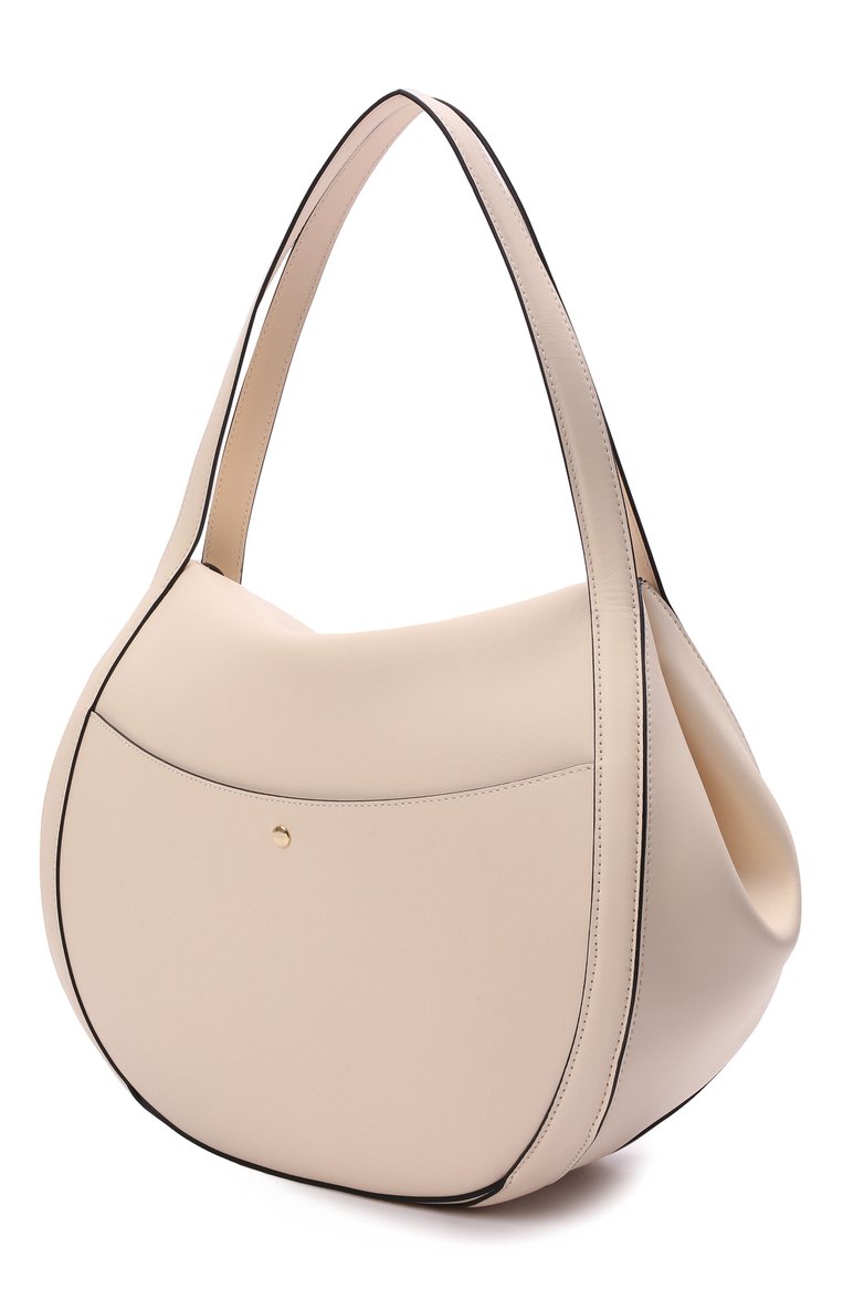 Женская сумка lin medium WANDLER белого цвета, арт. LIN BAG | Фото 3 (Материал: Натуральная кожа; Сумки-технические: Сумки top-handle; Размер: medium)