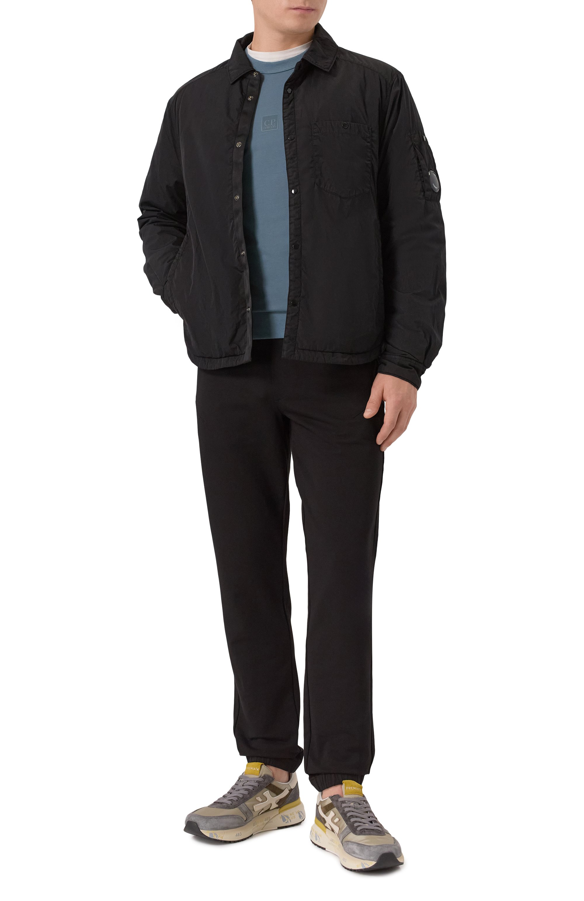 Куртка-рубашка C.P. COMPANY черного цвета по цене 48000 руб., арт. 19CM0S088A005904G, фото 2 Куртка-рубашка C.P. COMPANY, арт. 19CM0S088A005904G, фото 2