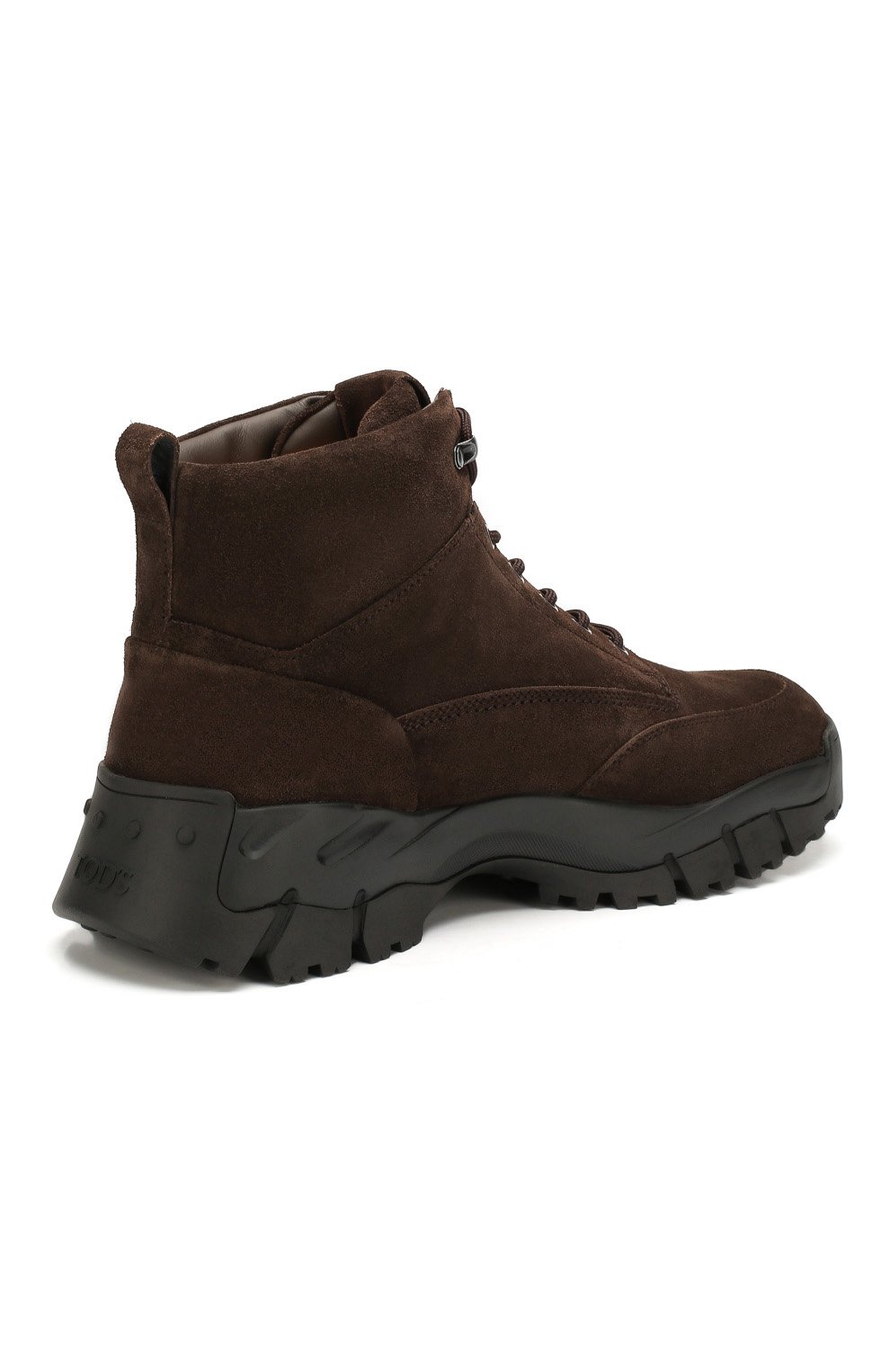 Замшевые ботинки TOD’S темно-коричневого цвета по цене 61600 руб., арт. XXM81B0CD00RE0, фото 4 Замшевые ботинки TOD’S, арт. XXM81B0CD00RE0, фото 4