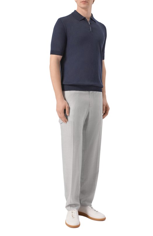 Брюки-карго из шерсти и шелка Stefano Ricci M1T6100142/WK002U Серый  M1T6100142/WK002U Фото 2