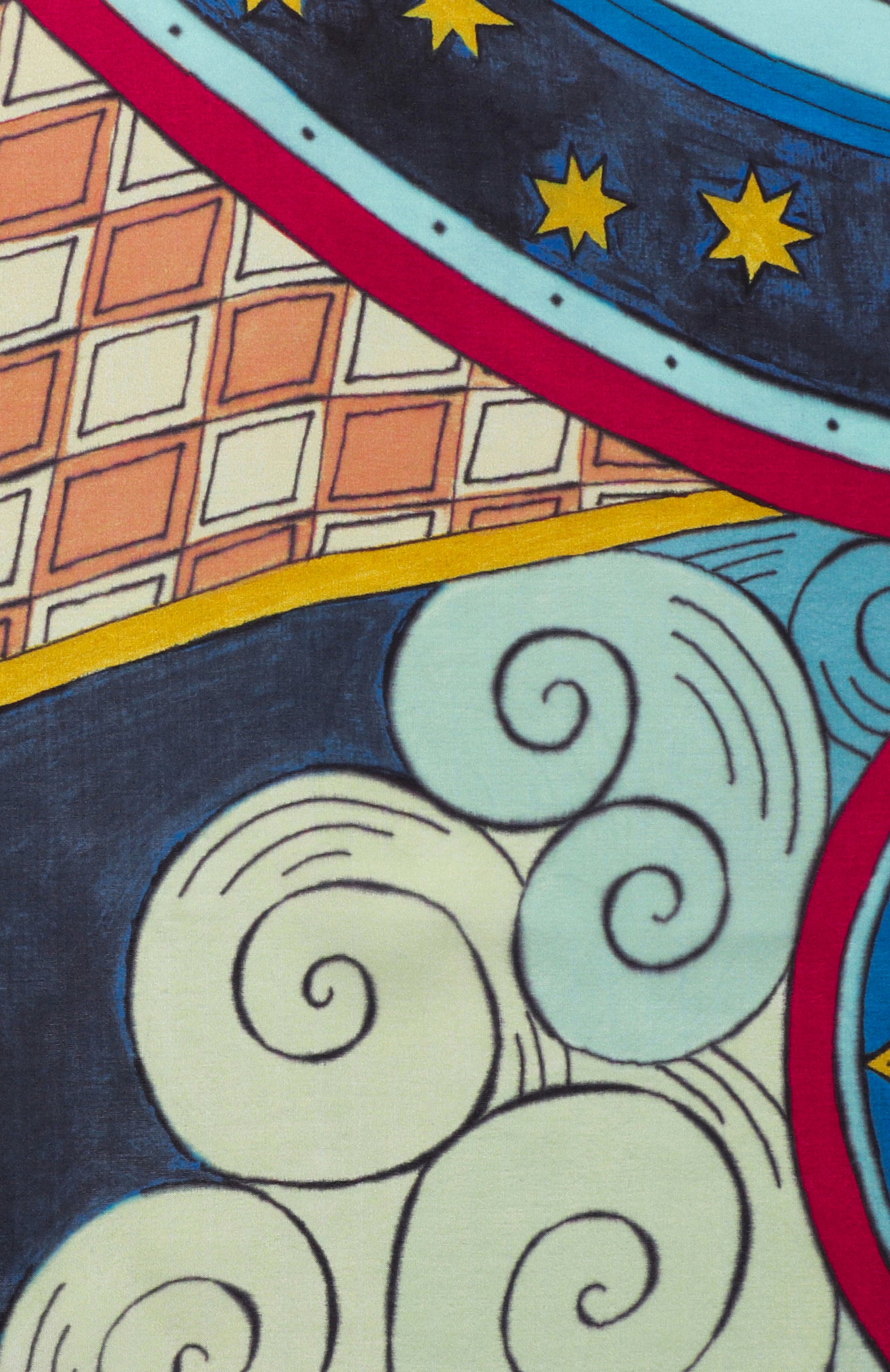 Шелковая шаль небесный хоровод GOURJI, арт. 91145037/4161108, фото 4