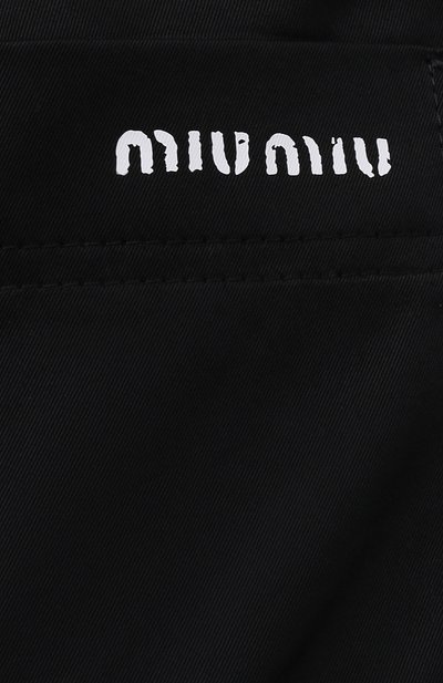 Хлопковые джоггеры MIU MIU, арт. MP1480-1ZHA-F0002, фото 5