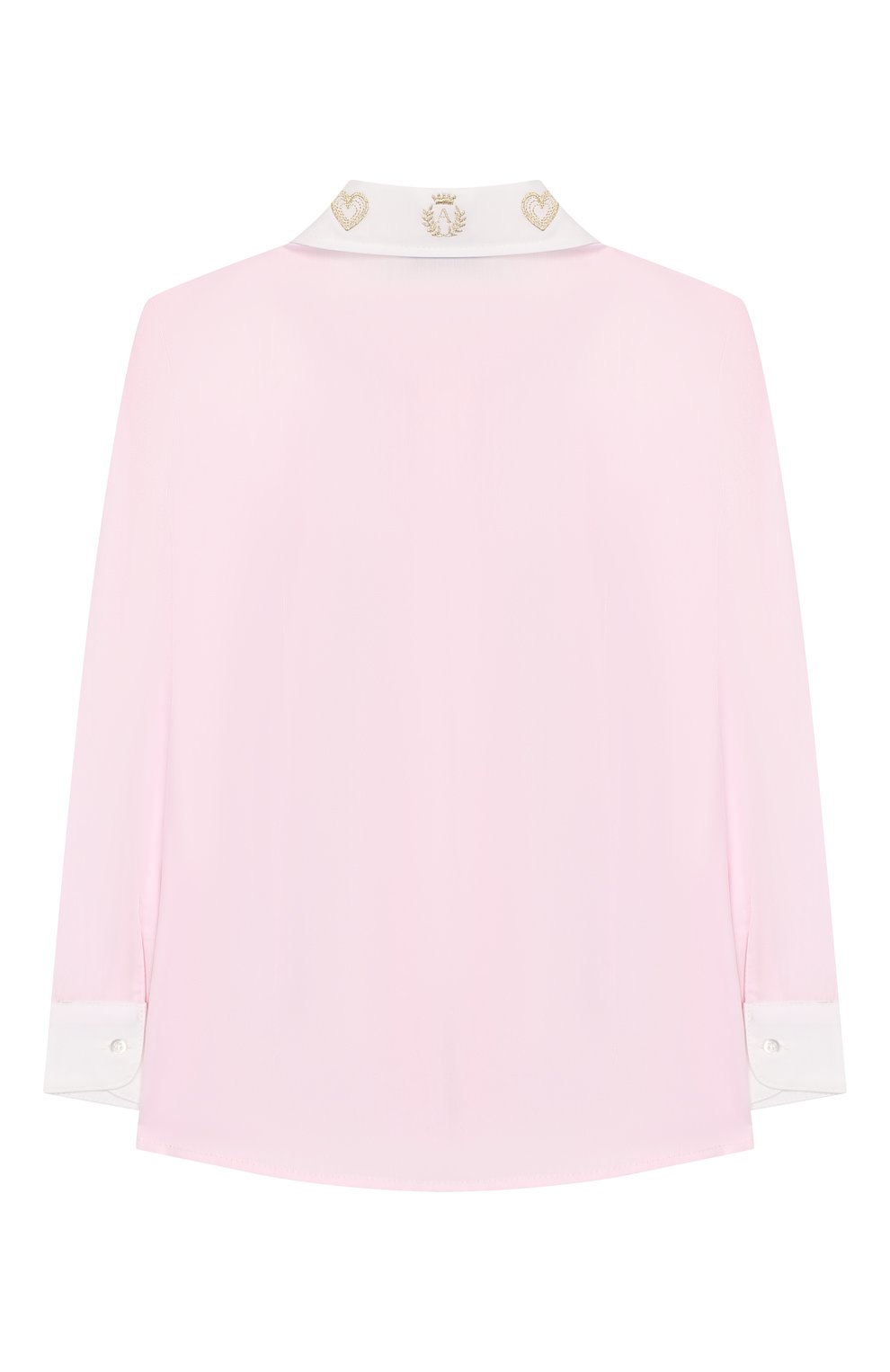 Хлопковая блузка ALETTA розового цвета по цене 13350 руб., арт. AC999306ML/9A-16A, фото 2 Хлопковая блузка ALETTA, арт. AC999306ML/9A-16A, фото 2