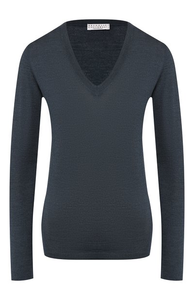 Женский пуловер из смеси кашемира и шелка BRUNELLO CUCINELLI, арт. M13800002P