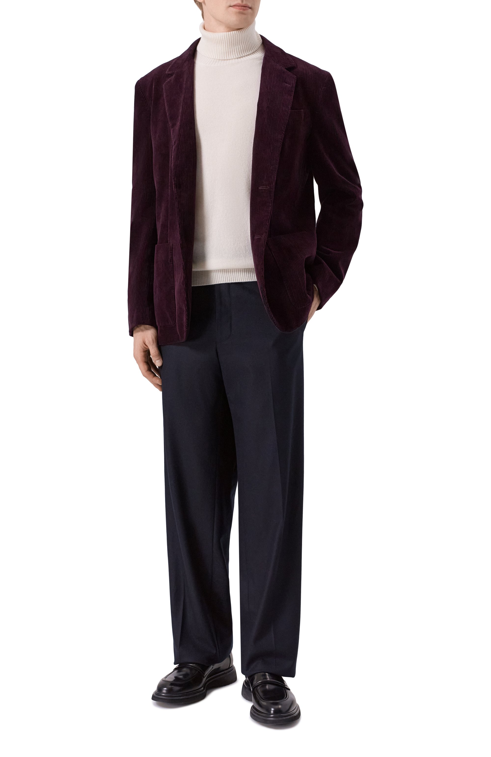 Вельветовый пиджак 12 STOREEZ бордового цвета по цене 39000 руб., арт. 134119, фото 2 Вельветовый пиджак 12 STOREEZ, арт. 134119, фото 2